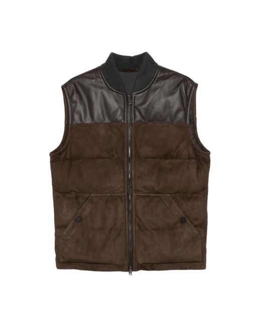 Vests di Brioni in Brown da Uomo