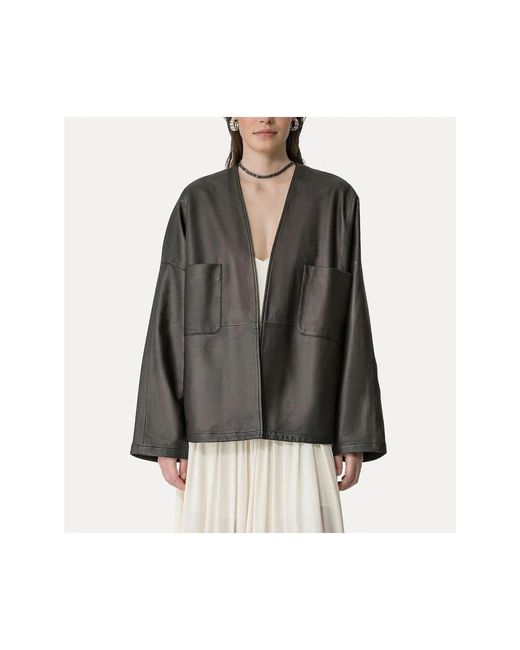 Leather Jackets di Forte Forte in Gray
