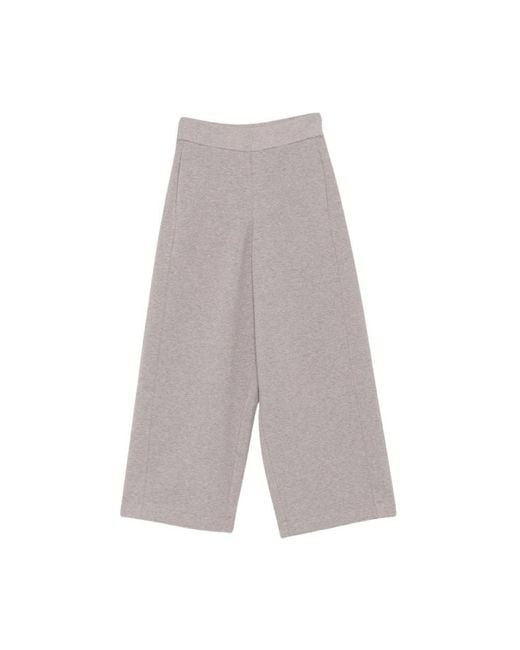 Yerse Gray Cropped Trousers