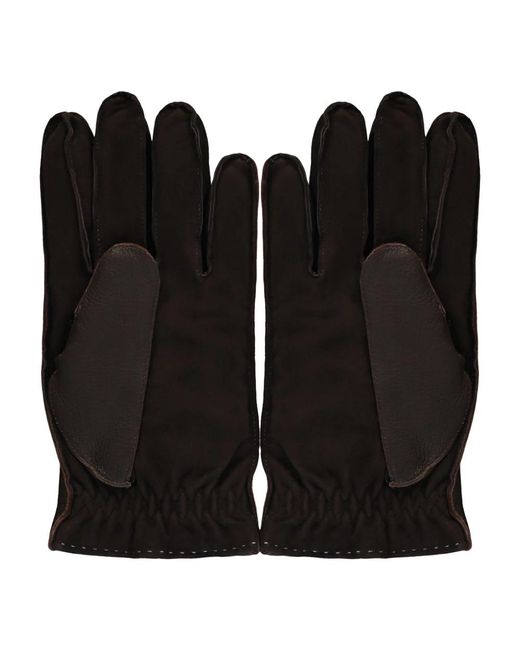 Moorer Black Gloves for men