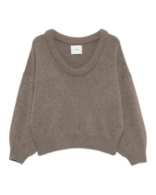 Lisa Yang Brown V-Neck Knitwear