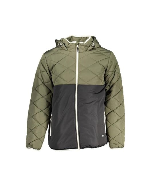 Vans Jassen ,Groen ,Polyester Groene Polyester Hoodie Jas in het Green voor heren