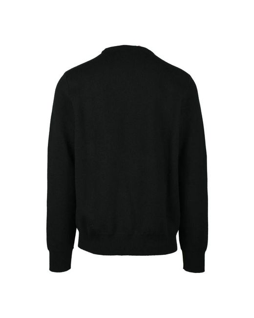 Round-Neck Knitwear Alexander McQueen de hombre de color Black
