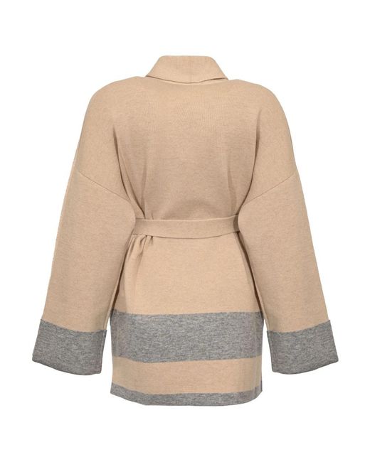 Max Mara Truien & Vesten ,Wol Gentile Coat in het Natural
