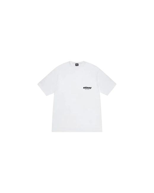 Stussy Tops ,Wit ,Katoen Rollers Tee in het White voor heren