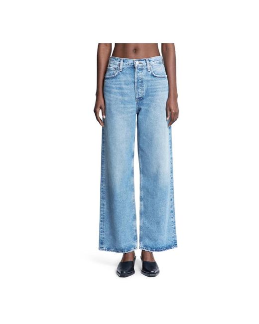 Agolde Blue Straight Fit Jeans
