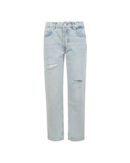 Anine Bing Blue Straight Jeans