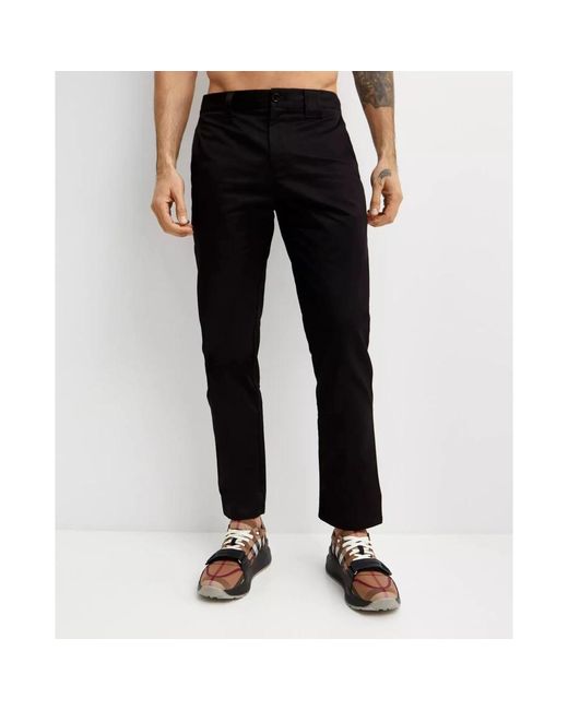 Burberry Black Straight Trousers for men