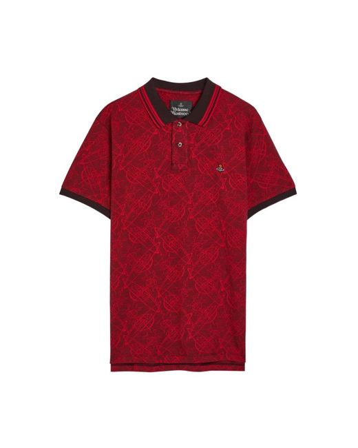Vivienne Westwood Red Polo Shirts for men