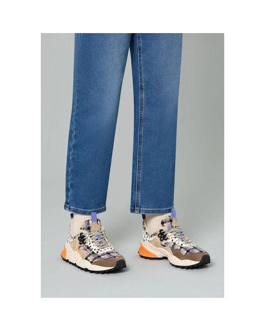 Flower Mountain Metallic Sneakers