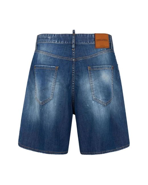 DSquared² Blue Denim Shorts for men
