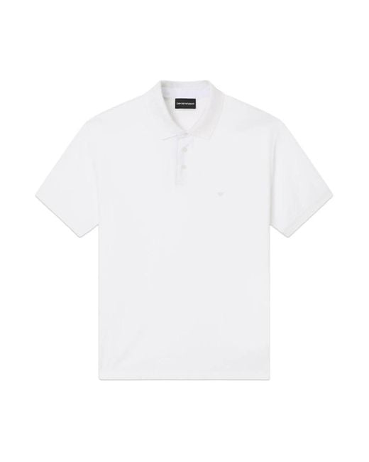 Emporio Armani White Polo Shirts for men
