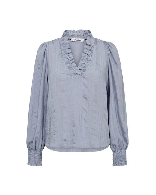 Blouses co'couture de color Blue