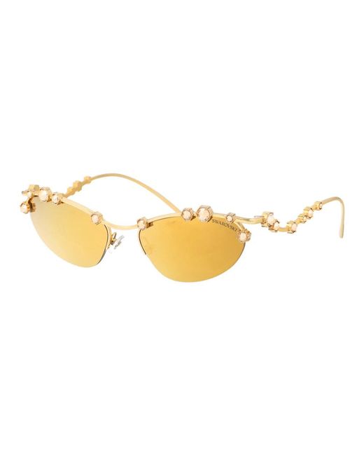 Swarovski Metallic Sunglasses