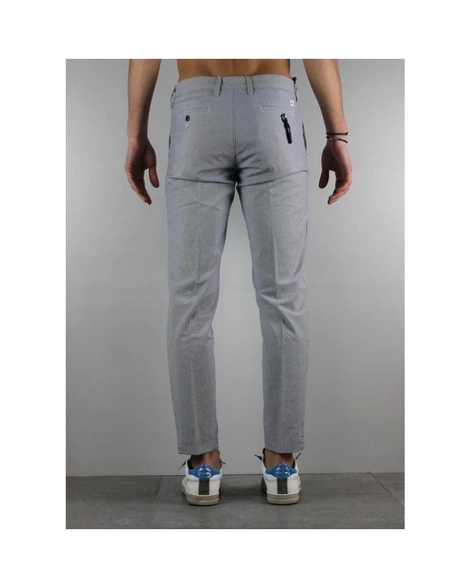 Slim-Fit Trousers Re-hash de hombre de color Gray