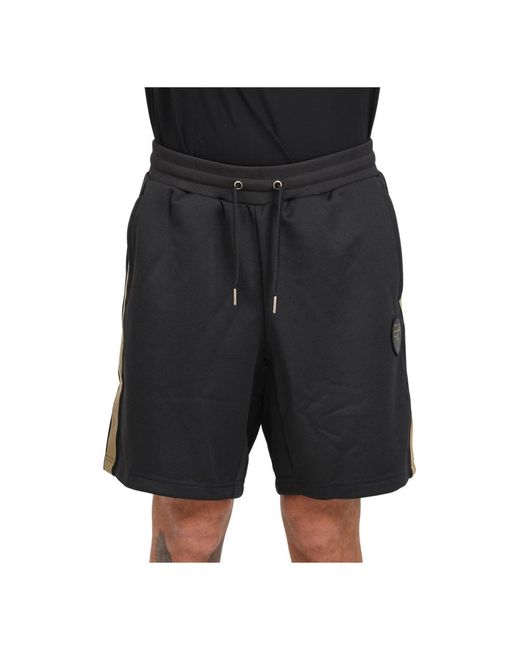 EA7 Black Short Shorts for men