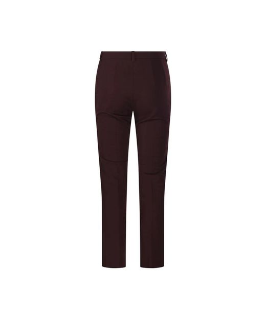Max Mara Brown Slim-Fit Trousers