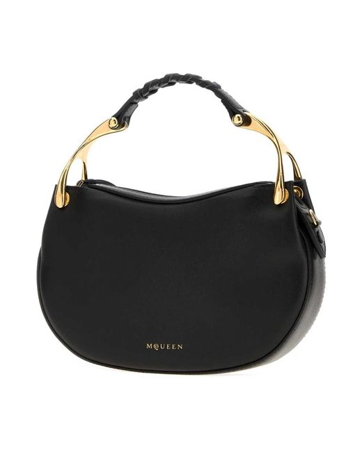 McQueen Black Handbags
