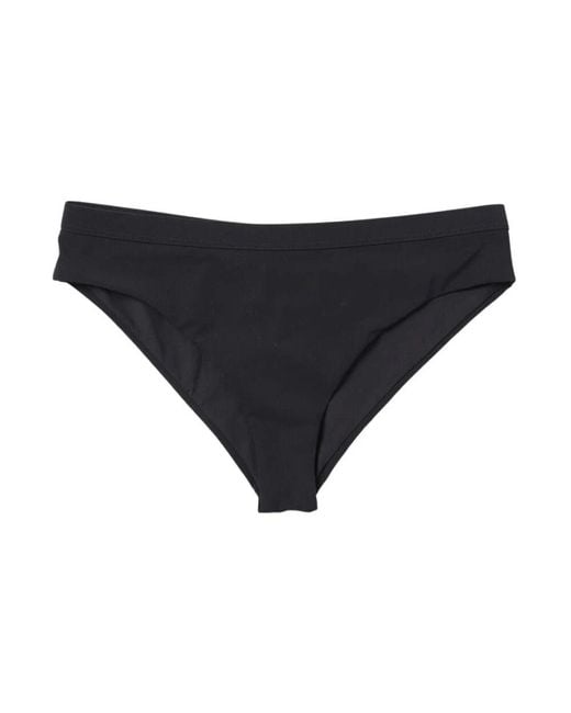 Jil Sander Blue Schwarze Highwaisted Swim Bottoms