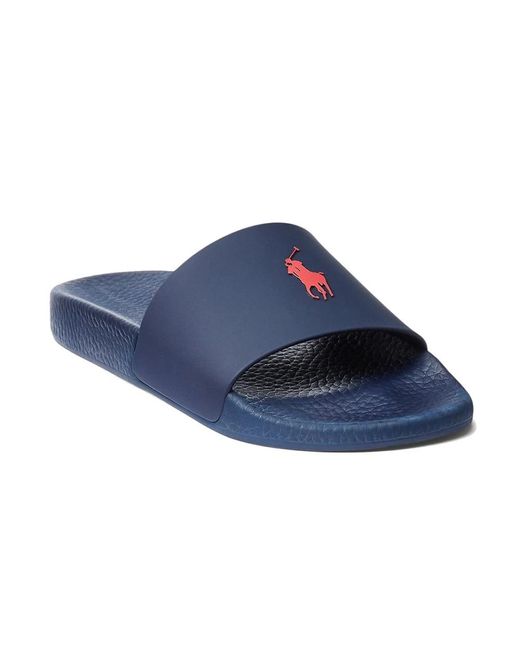 Polo Ralph Lauren Blue Sliders for men