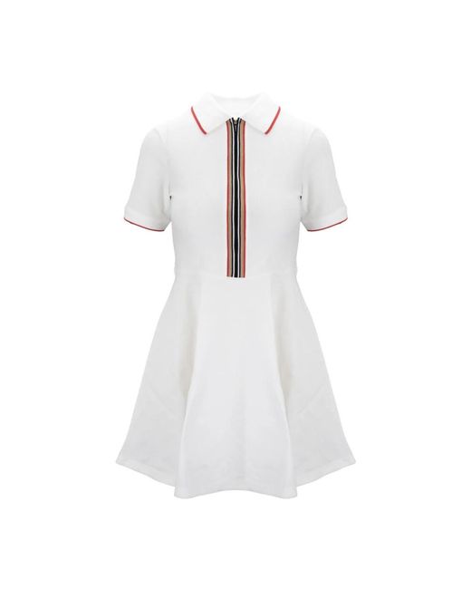 Burberry White Short Dresses
