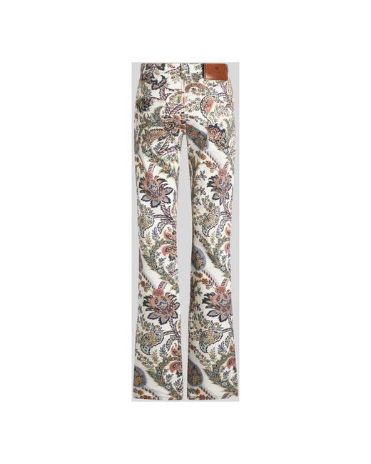 Wide Jeans Etro de color Multicolor