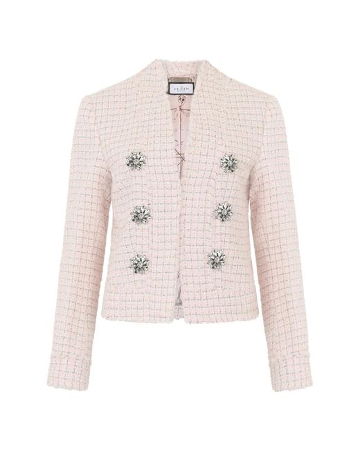 Philipp Plein Natural Tweed Jackets
