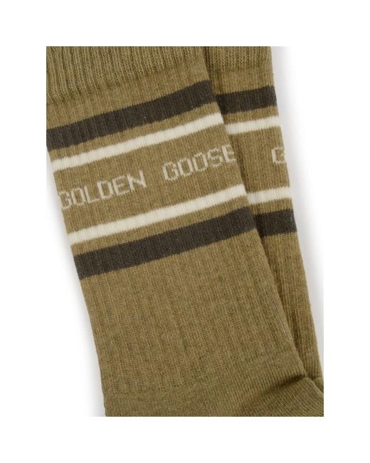 Golden Goose Deluxe Brand Green Socks for men