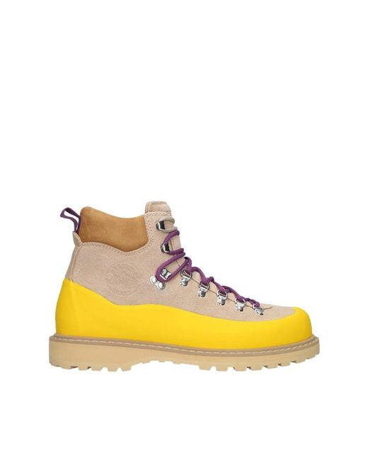 Diemme Yellow Lace-Up Boots