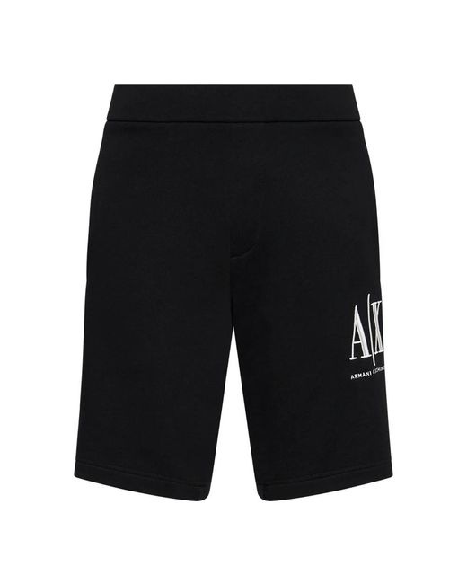 Casual Shorts ARMANI EXCHANGE de hombre de color Black