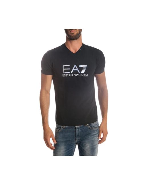 EA7 Stylischer sweatshirt für männer in Black für Herren