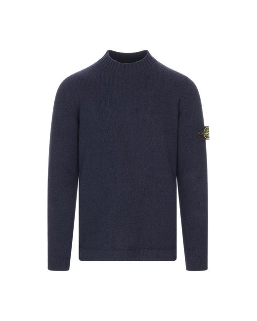 Stone Island Blue Turtlenecks for men