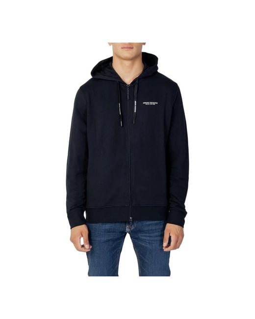 ARMANI EXCHANGE Blue Zip-Throughs for men