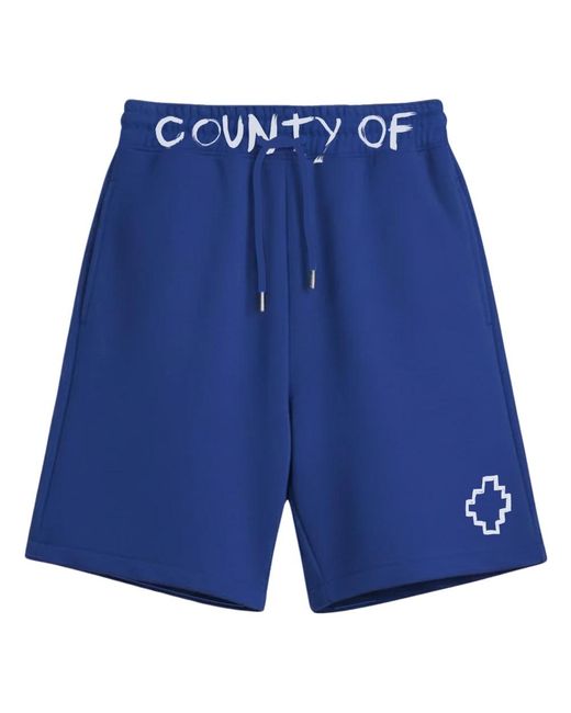 Marcelo Burlon Blue Casual Shorts for men