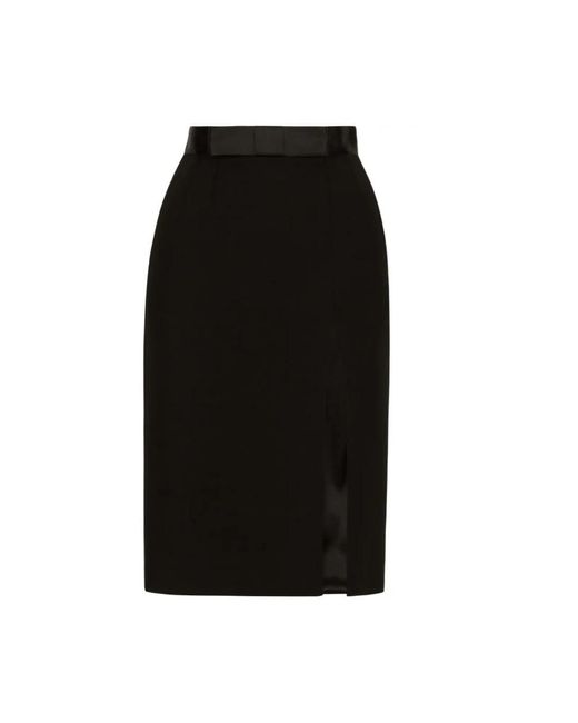Dolce & Gabbana Black Midi Skirts