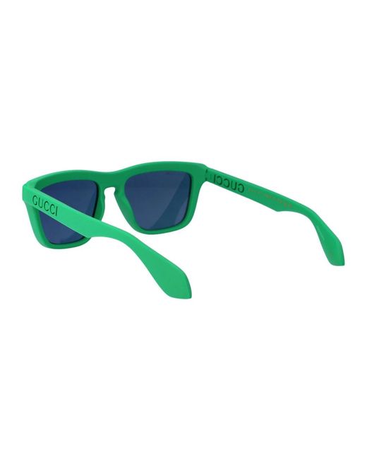 Gucci Sportliche quadratische sonnenbrille blau multicolor in Green für Herren