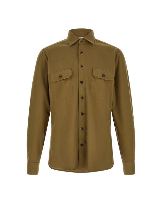 Borriello Green Casual Shirts for men