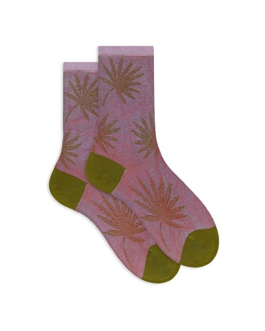 Socks Gallo de color Purple