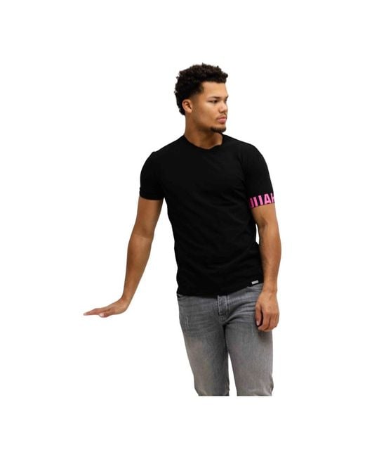 DSquared² Logo Cuff T-Shirt in Black für Herren