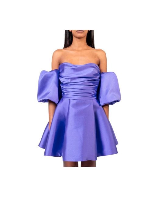 Party Dresses Doris S de color Purple