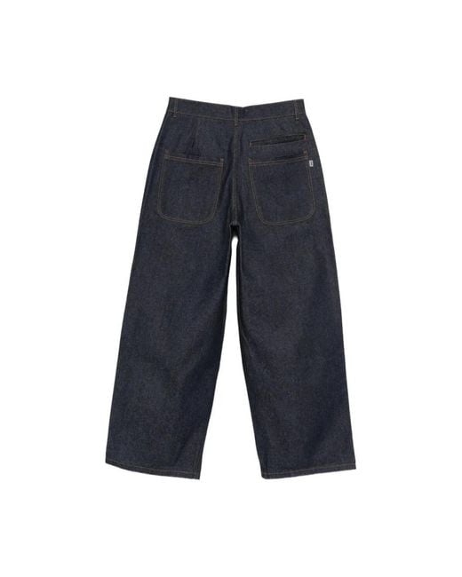 YMC Blue Wide Jeans for men