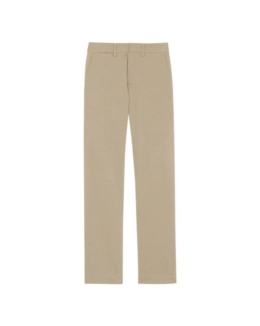 Saint Laurent Natural Straight Trousers for men