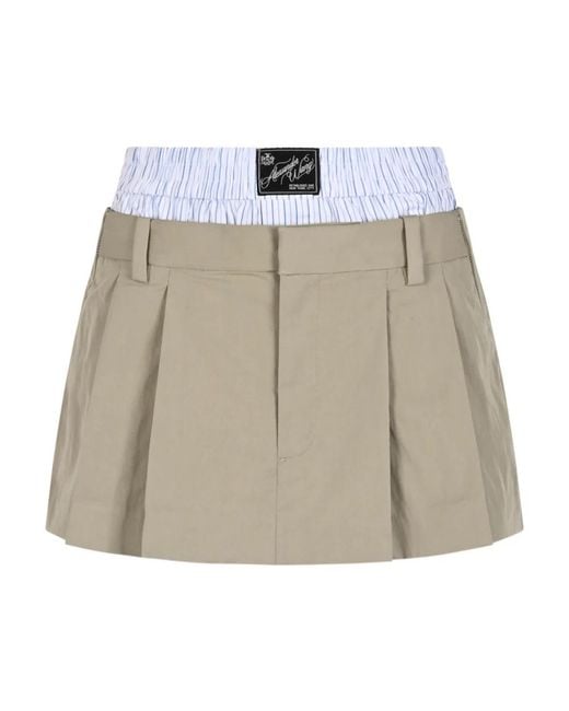 Alexander Wang Natural Short Skirts