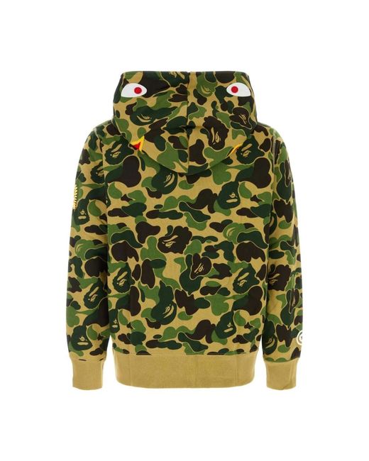 A Bathing Ape Green Zip-Throughs for men