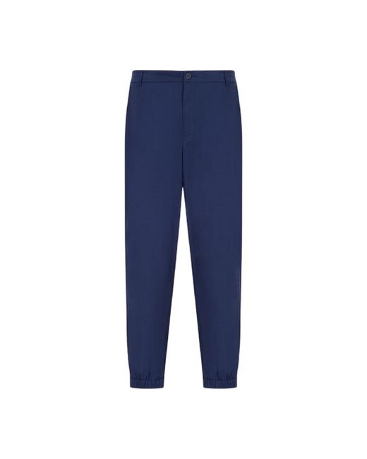 ARMANI EXCHANGE Blue Straight Trousers for men