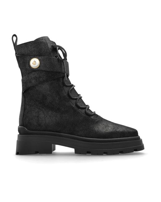 Lace-Up Boots Jimmy Choo en coloris Black