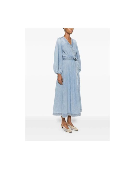 Zimmermann Blue Wrap Dresses