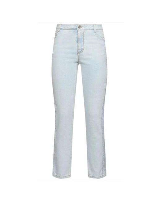 Ermanno Scervino Blue Cropped Jeans