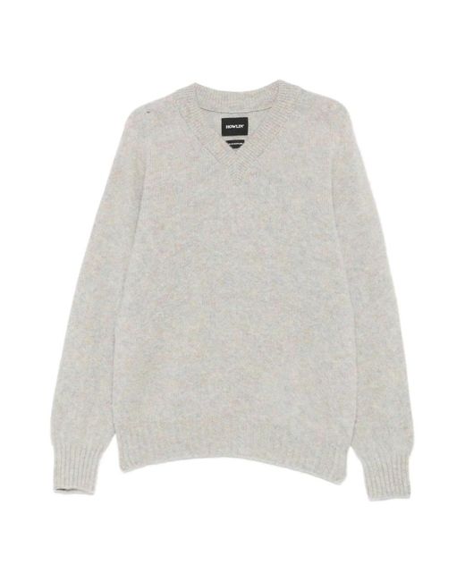 Howlin' By Morrison White V-Neck Knitwear for men