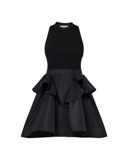 Alexander McQueen Black Short Dresses